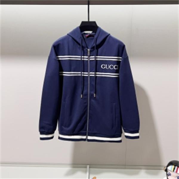 ダークネイビー ボーダーデザイン フーディー GUCCI グッチ コピー トラックセットアップ アーバンカレッジ