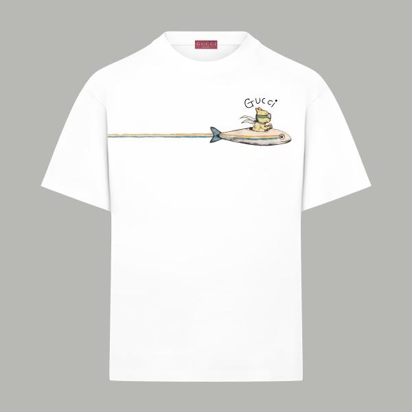 遊び心あるグラフィック グッチ激安 半袖Tシャツ GUCCI キャラクターモチーフ 