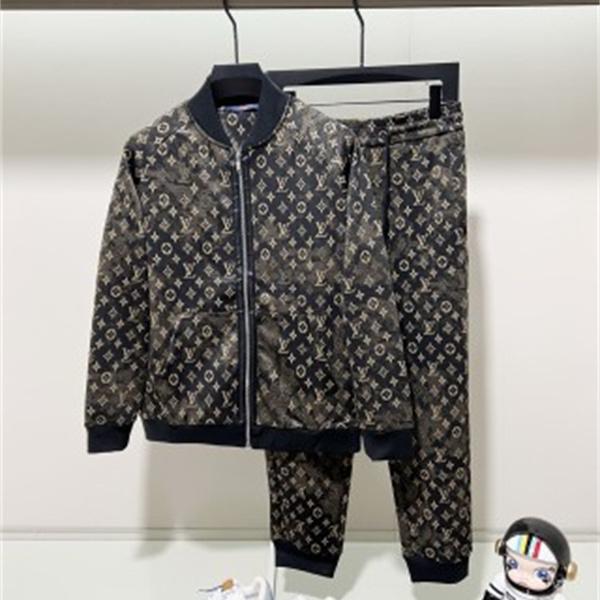 モノグラム総柄 ジップジャケット ジョガーパンツ LOUIS VUITTON ルイヴィトン コピー セットアップ ヴィンテージトラック