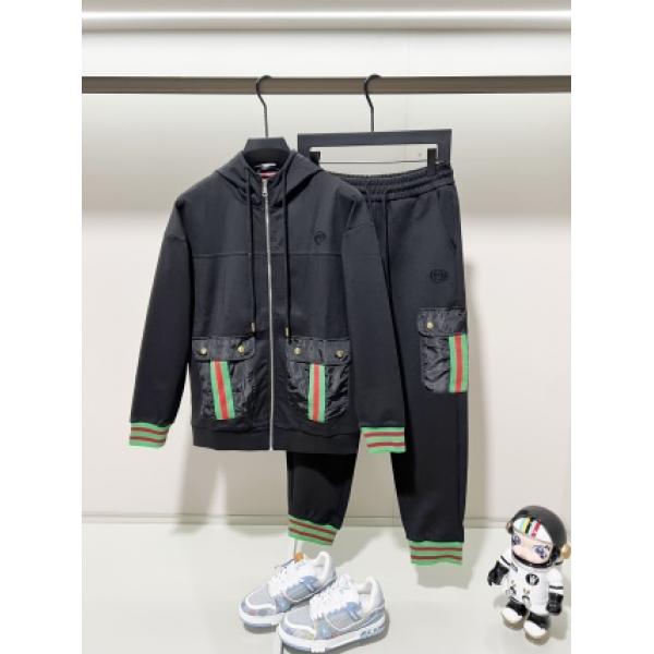 カーゴポケット Webライン ジップパーカー ジョガーパンツ GUCCI グッチ コピー セットアップ アーバンユーティリティ