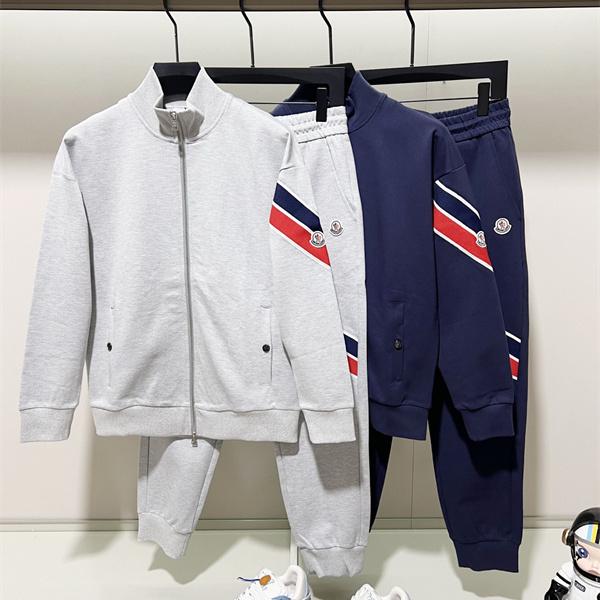 トリコロールライン スタンドカラージャケット ジョガーパンツ MONCLER モンクレール コピー セットアップ スポーツカジュアル
