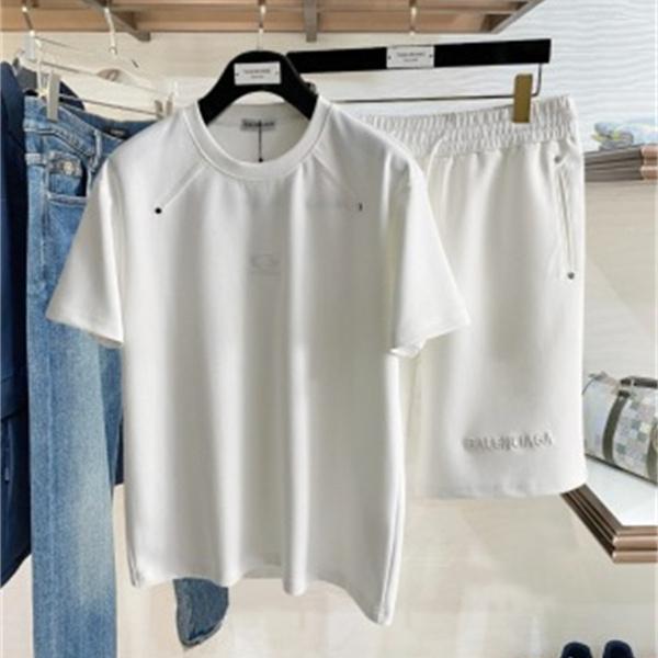 ミニマルデザイン 半袖Tシャツ ショートパンツ BALENCIAGA バレンシアガ コピー セットアップ アーバンカジュアル