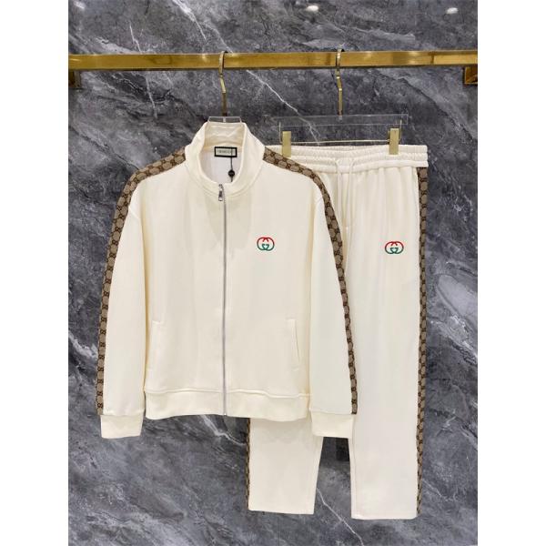 GGサイドライン クラシックモチーフ 配色アクセント GUCCI グッチ コピー トラックセットアップ レトロスポーツ