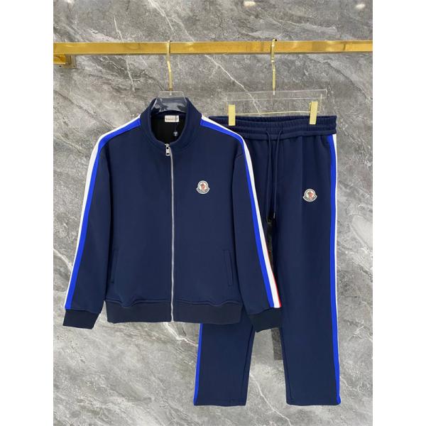 トリコロールライン スタンドカラー アイコンワッペン MONCLER モンクレール コピー セットアップ フレンチスポーツ