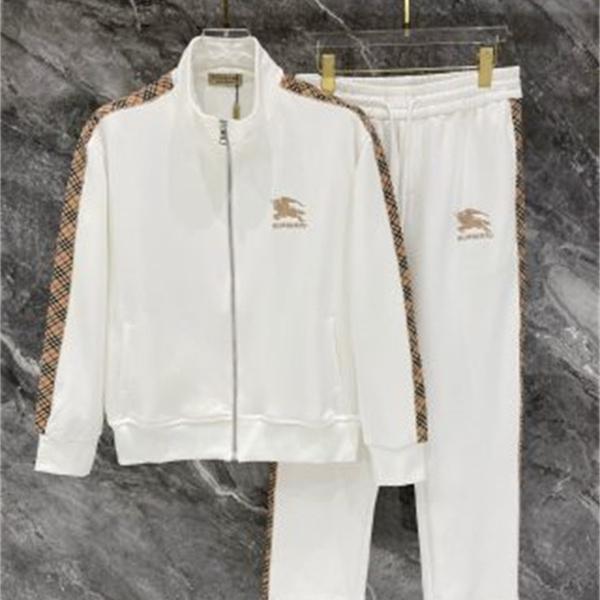 英国スポーツ チェック切替 ナイトモチーフ BURBERRY バーバリー コピー トラックセットアップ レトロプレッピー