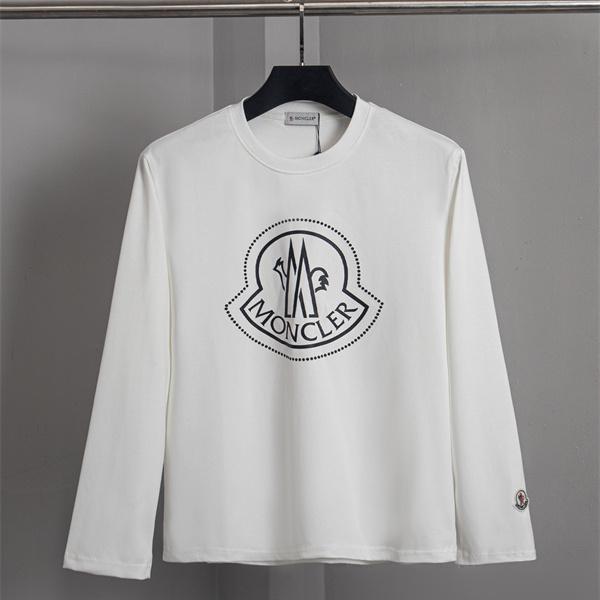 ビッグエンブレム ワンポイントスリーブ MONCLER モンクレール コピー 長袖Tシャツ アーバンカジュアル