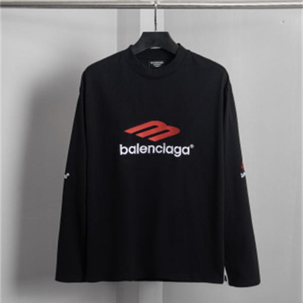 レトロスポーツ コントラストロゴ ワイドシルエット BALENCIAGA バレンシアガ コピー ロンT アーバンカジュアル