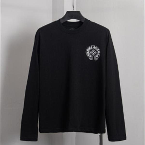 ホースシューモチーフ クルーネック CHROME HEARTS クロムハーツ コピー 長袖Tシャツ アーバンロック