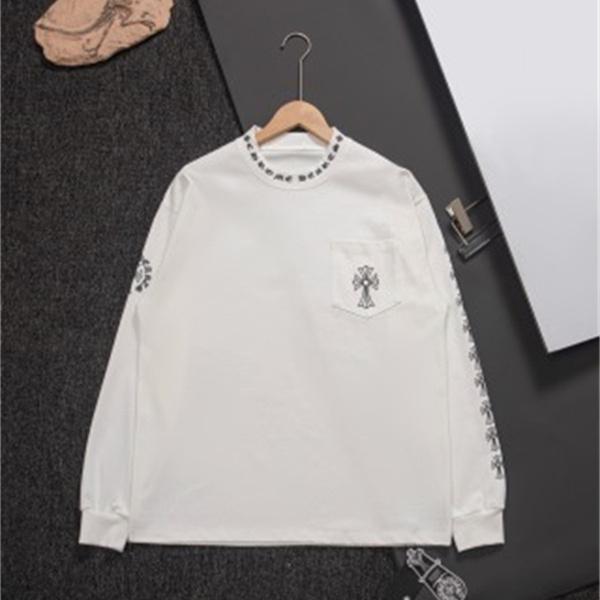 バッククロス ポケット付き ゴシックデザイン CHROME HEARTS クロムハーツ コピー 長袖Tシャツ アーバンロック