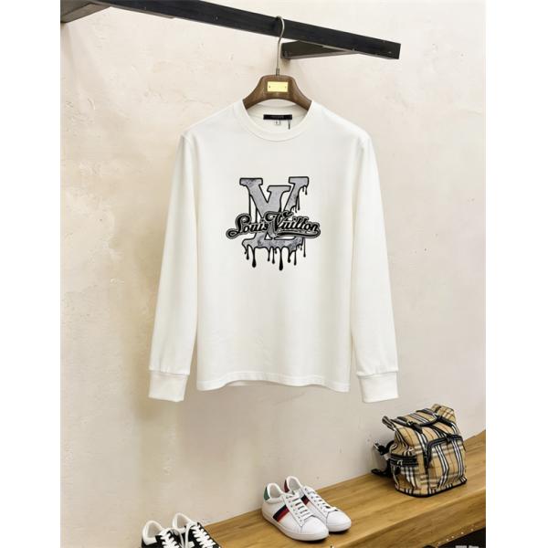 ビッグV ドリップデザイン グラフィック映え LOUIS VUITTON ルイヴィトン コピー 長袖Tシャツ ストリートアート