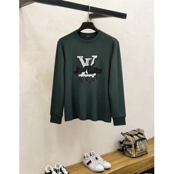 ビッグV ドリップデザイン グラフィック映え LOUIS VUITTON ルイヴィトン コピー 長袖Tシャツ ストリートアート