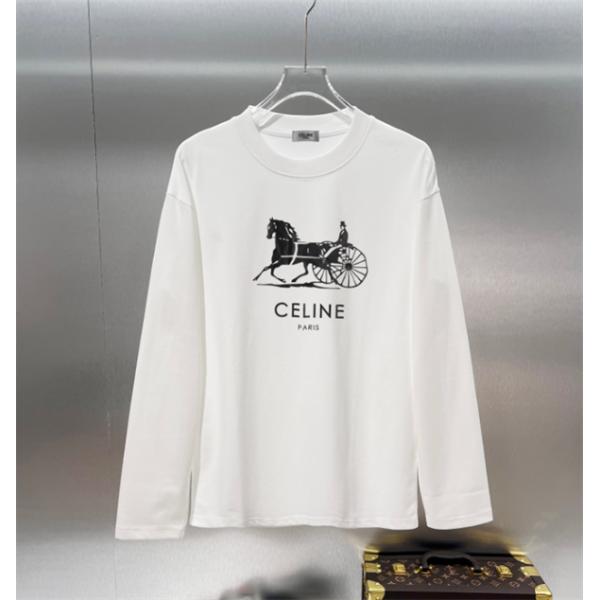 新作秋冬トレンド☆☆CELINEセリーヌ長袖ｔシャツコピー2026人気ランキングおしゃれ