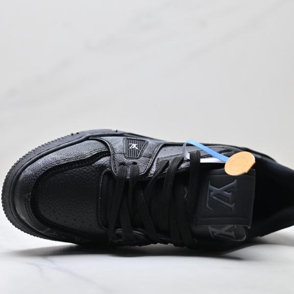 レザーコンビ スニーカー ルイ・ヴィトン Trainer Low 激安 モノグラムパネル Louis Vuitton ローカット ボリュームソール