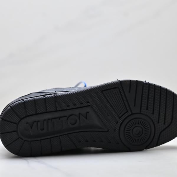 レザーコンビ スニーカー ルイ・ヴィトン Trainer Low 激安 モノグラムパネル Louis Vuitton ローカット ボリュームソール