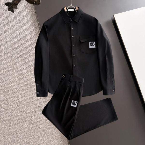 リネンタッチ シャツセットアップ BALENCIAGA N级品 ワイドパンツ バレンシアガ デイリーモード