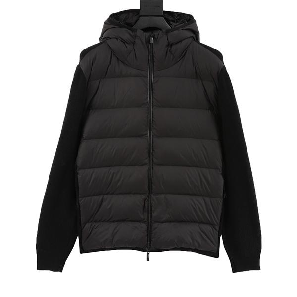 スポーティーモード ブラック ハイブリッド MONCLER モンクレール コピー ジャケット デイリーカジュアル