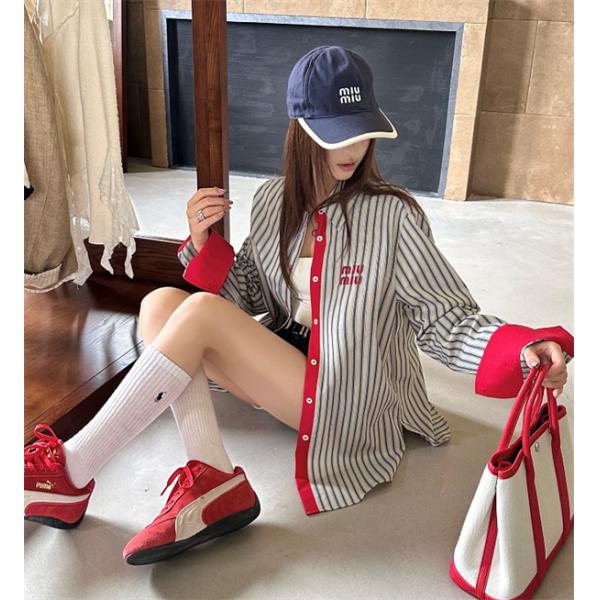 新作☆☆MIUMIUミュウミュウ長袖シャツコピー2026トレンド人気ランキング美品
