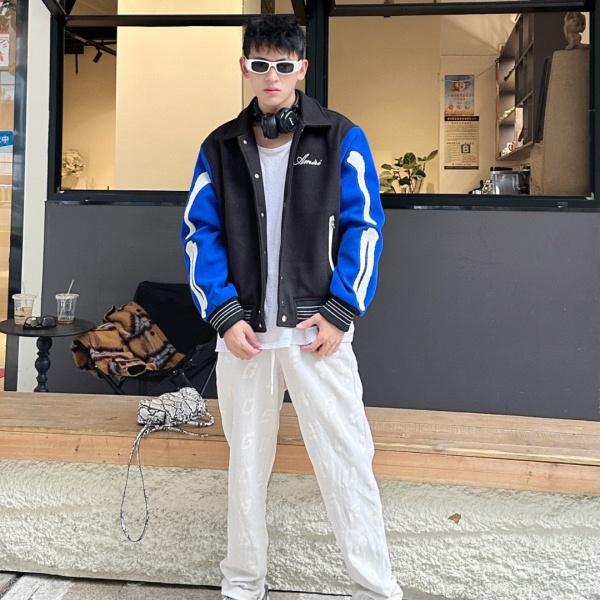 ウール混ジャケット AMIRI 激安 ボーンモチーフ アミリ ストリート 注文集中