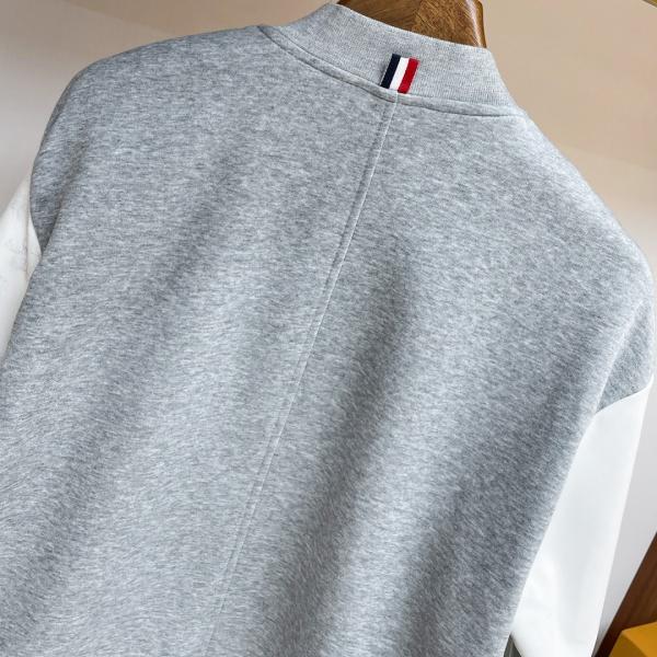ボンバージャケット THOM BROWNE トムブラウン 激安 グレー切替 人気上昇