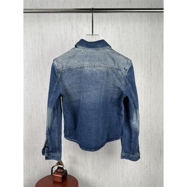 フレンチカジュアル ショート丈 SAINT LAURENT サンローラン コピー レディースデニムシャツ レディースカジュアル