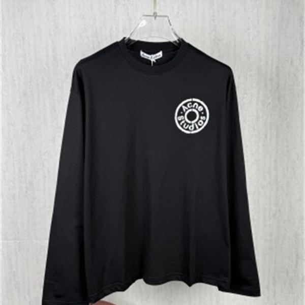 着回し注目 ブラック・ホワイト Acne Studios アクネ ストゥディオズ コピー 長袖Tシャツ デイリーカジュアル