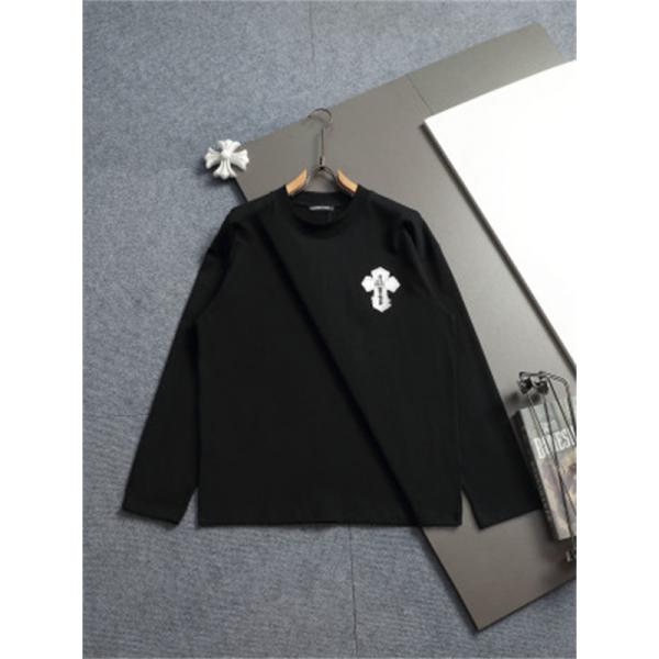 ダークストリート CHROME HEARTS 激安 ロンT クロムハーツ ビッグクロスデザイン