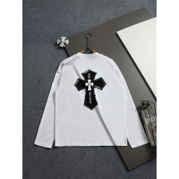 ダークストリート CHROME HEARTS 激安 ロンT クロムハーツ ビッグクロスデザイン