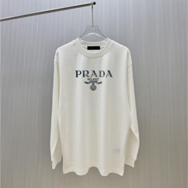 シティカジュアル ワイドシルエット PRADA プラダ コピー 長袖Tシャツ アーバンカジュアル