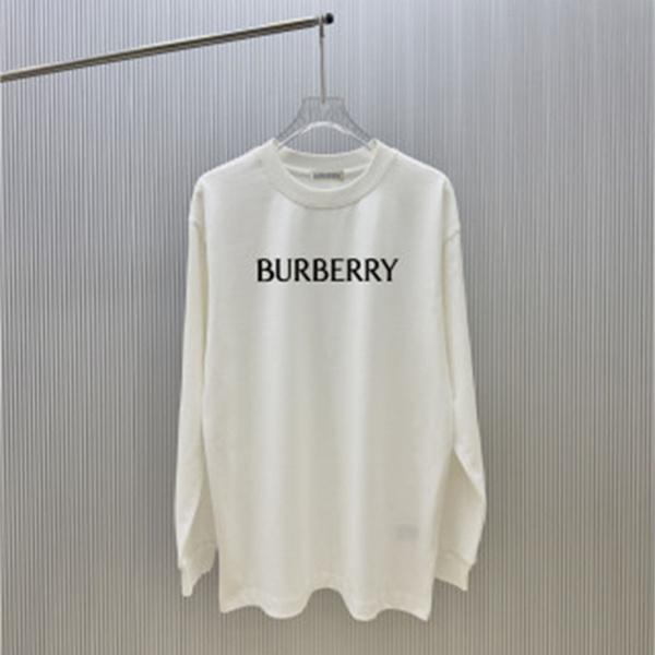 英国ミニマル フロントレタリング BURBERRY バーバリー コピー ロンT メンズカジュアル