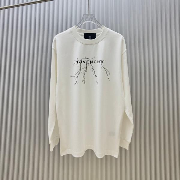 フロントグラフィック ロンT ジバンシィ激安 クラックアート GIVENCHY 人気上昇