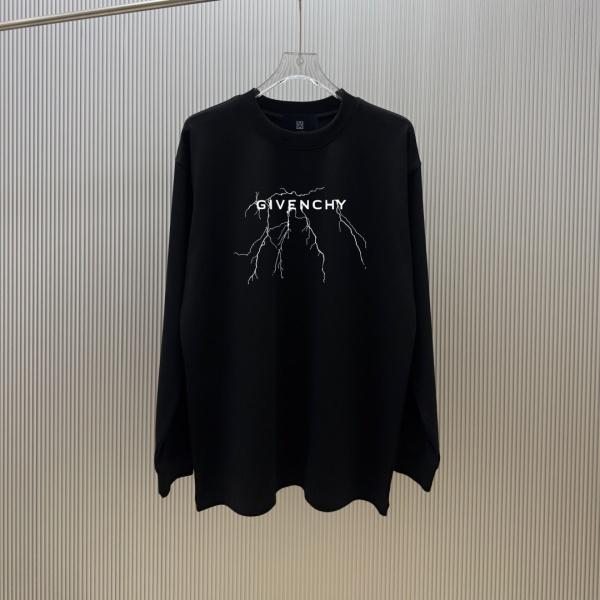 フロントグラフィック ロンT ジバンシィ激安 クラックアート GIVENCHY 人気上昇