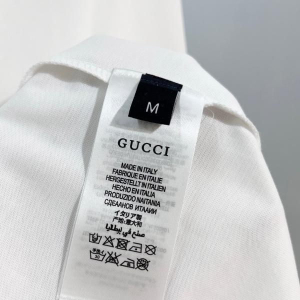 クラシックレタリング 長袖Tシャツ GUCCI激安 グッチ ダブルGモチーフ 人気上昇