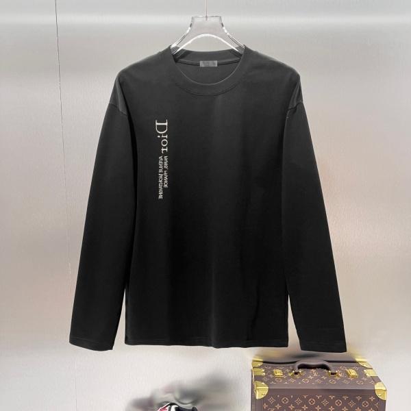 縦型レタリング刺繍 ロンT DIOR激安 ディオール ミニマルデザイン 注文集中