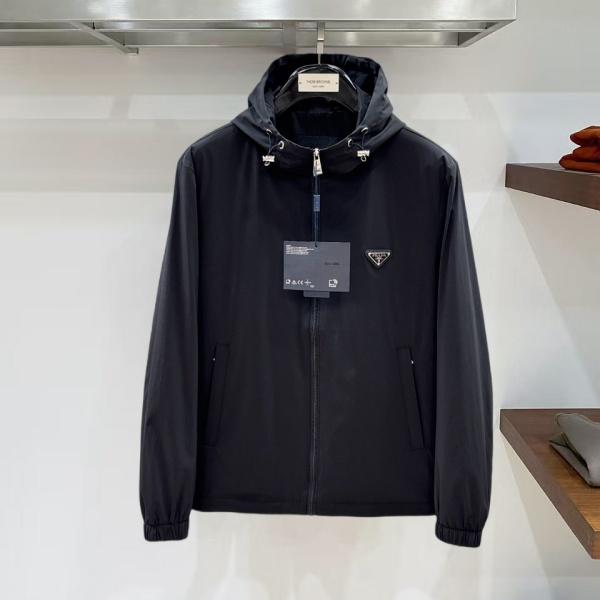 ナイロンジップジャケット プラダ激安 軽快アウター PRADA 指名買い候補