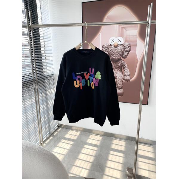 カラーレタリング 人気上昇 Louis Vuitton ルイヴィトン コピー スウェット メンズストリート