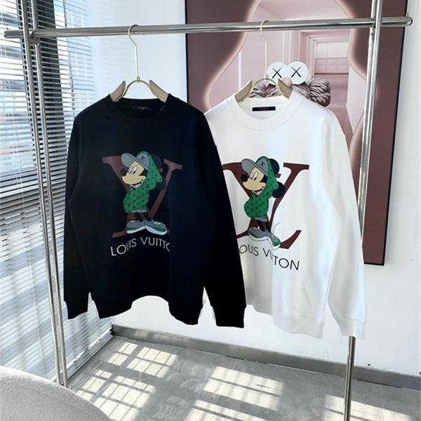 キャラクターグラフィック 話題沸騰 Louis Vuitton ルイヴィトン コピー クルーネックスウェット メンズストリート