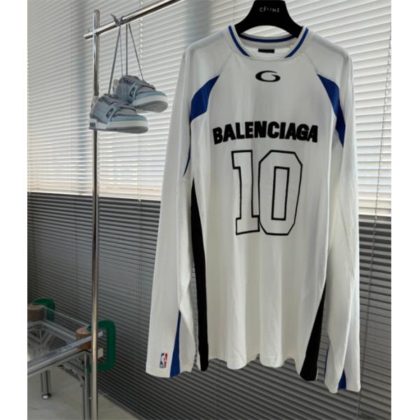 Balenciaga × NBA SS26コラボバレンシアガ長袖tシャツコピー新作ストリートファッション