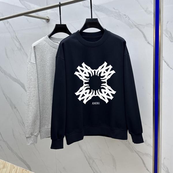 AMIRI アミリ コピー 2026秋冬 グラフィックプリント クルーネックスウェット 長袖 ユニセックス