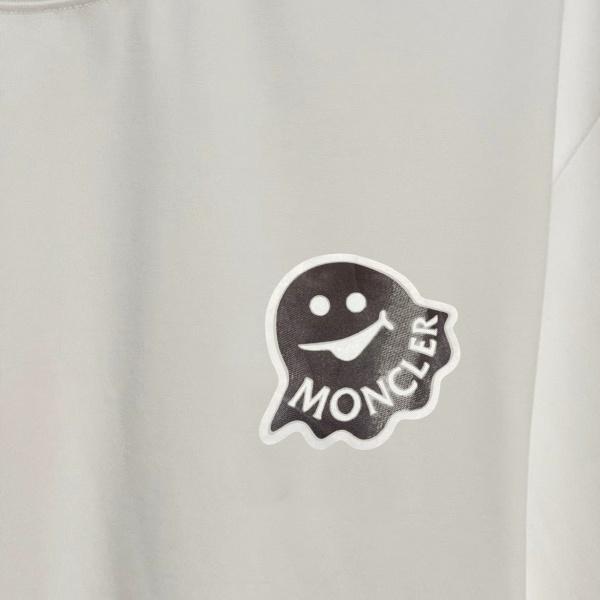 Moncler モンクレール コピー スマイルモチーフ クルーネック 長袖Tシャツ 340gコットン ユニセックス