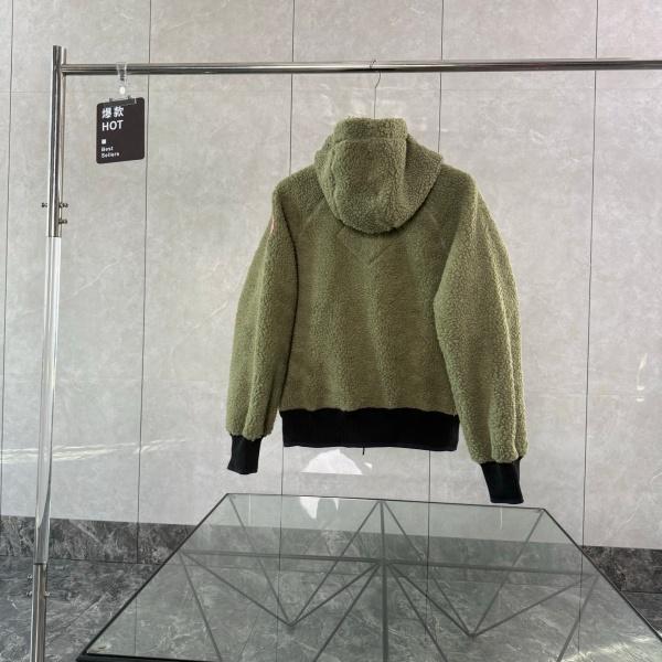 Canada Goose カナダグース コピー Simcoe フーデッド シェルパフリース ジップジャケット ロゴワッペン レディース