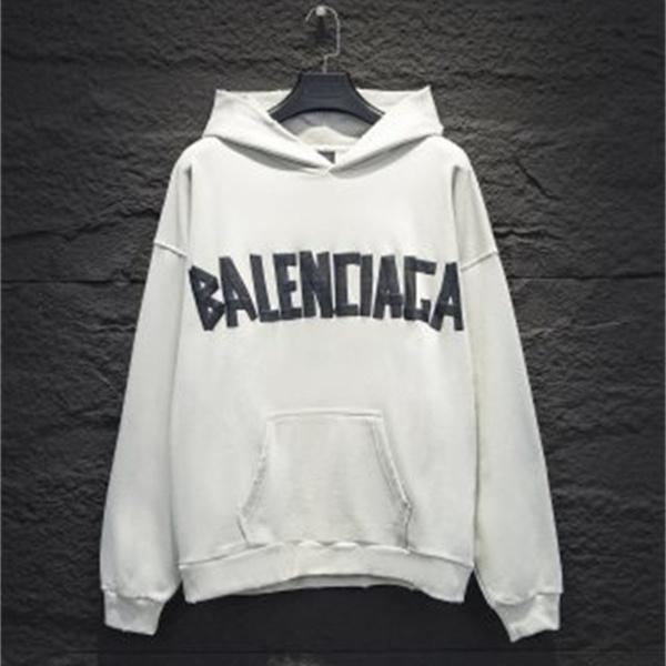 人気上昇 バックグラフィック BALENCIAGA バレンシアガ コピー プルオーバーパーカー アーバンストリート