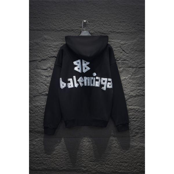 人気上昇 バックグラフィック BALENCIAGA バレンシアガ コピー プルオーバーパーカー アーバンストリート