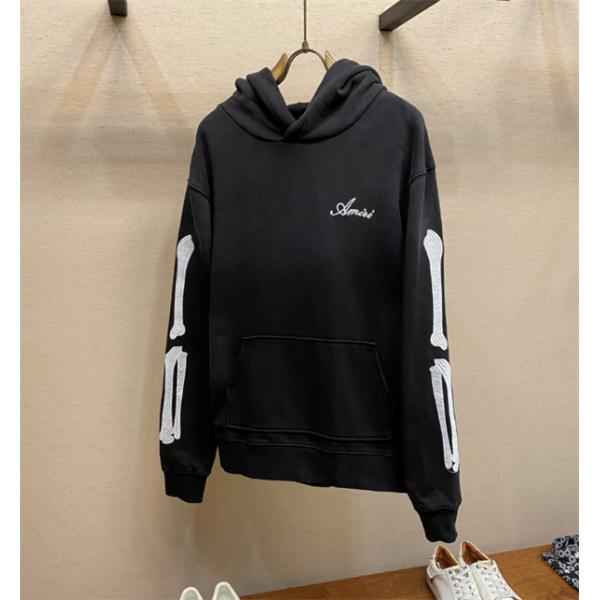 AMIRI  ♥アミリパーカーコピー2026定番刺繍入りパーカー 柔らかコットン素材 着心地抜群