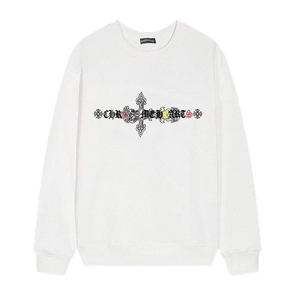 カラフルクロス ロゴ クルーネック CHROME HEARTS クロムハーツ コピー スウェット ロックカジュアル