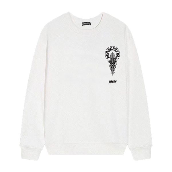 ロゴプリント スウェットトレーナー Chrome Hearts クロムハーツ コピー 黒白 ユニセックス ストリート