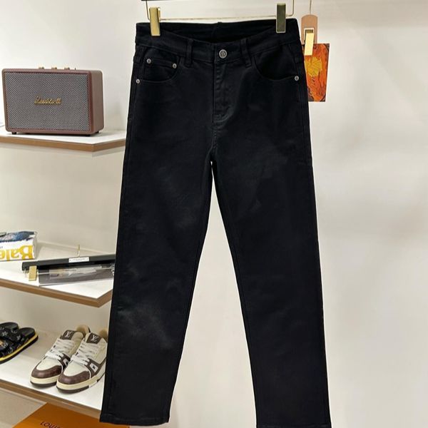 シンプルストレートパンツ Moncler モンクレール コピー ブラック メンズ デイリーウェア