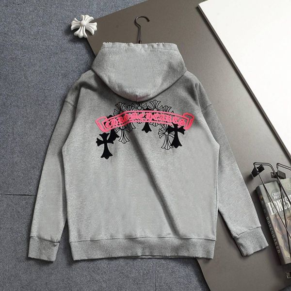 ロゴ風刺繍 プルオーバー CHROME HEARTS クロムハーツ コピー パーカー ストリートロック