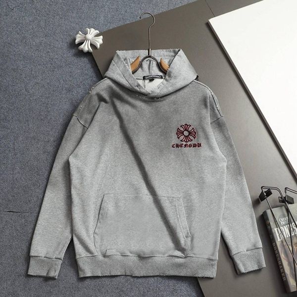 胸元刺繍 カジュアルパーカー CHROME HEARTS クロムハーツ コピー スウェットフーディー ラグジュアリーカジュアル