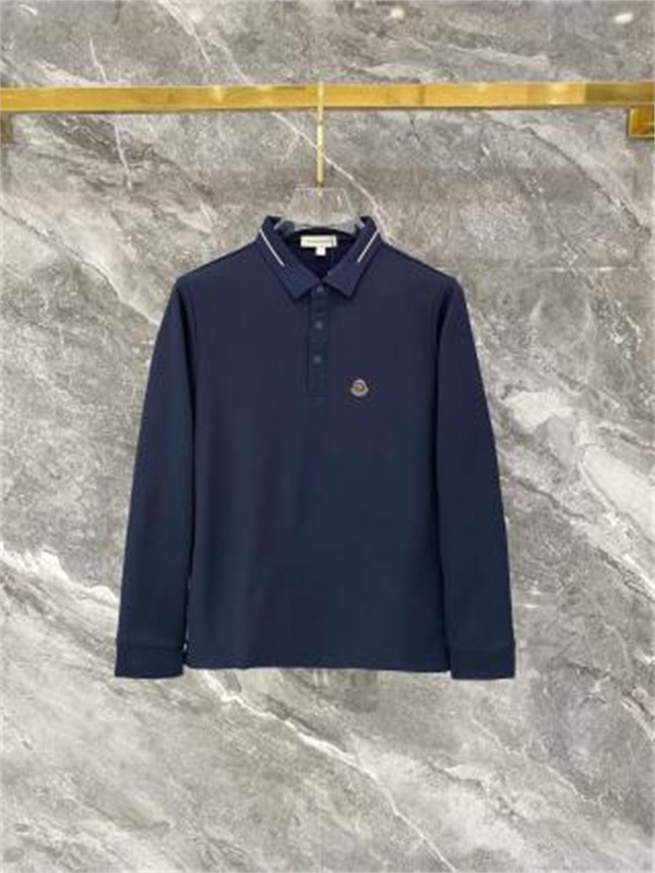 ラインカラー きれいめ通勤 MONCLER モンクレール コピー 長袖ポロシャツ メンズビジネス