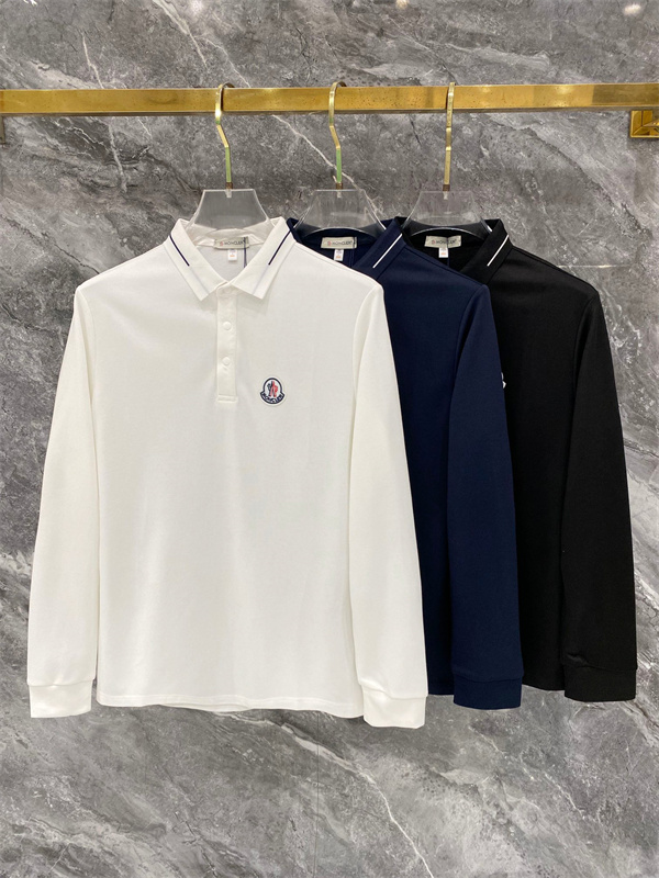 エンブレムアクセント オフィスカジュアル MONCLER モンクレール コピー ポロシャツ デイリーカジュアル